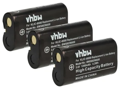 Produktbild von vhbw 3x Akku kompatibel mit Medion MD41066 Kamera (1200 mAh, 3,6 V, Li-Ion)