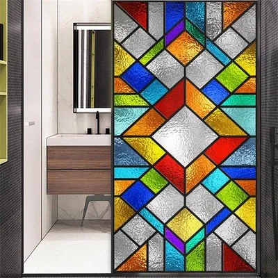 Immagine prodotto di Pellicola per vetri "Glas-in-lood" per garantire la privacy e decorare