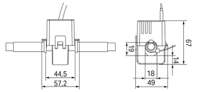 Obrázek produktu pro Wago 855-4001/100-001 100 A/1 A 0,2 V kabelový transformátor proudu