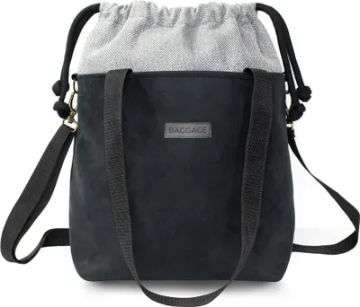 Zdjęcie produktu dla Torebki Torebka damska A4 - Torebka na ramię Torebka Shopper Torebka materiałowa Torebka materiałowa z wkładką Torebka na zakupy Czarny - Szary