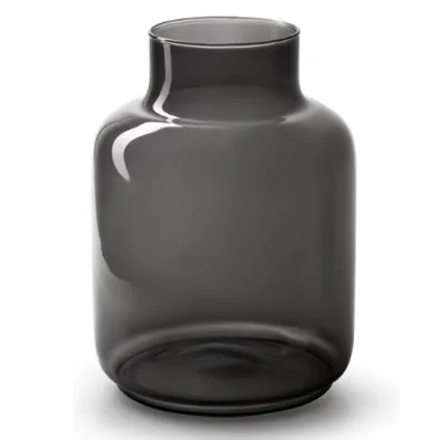 Image de Bloomique - Vase Gigi - Vase noir intérieur - Vase en verre - Vase à fleurs - H25 x Ø9 cm - Vase fait main - Emballage renforcé