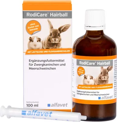Produktbild von Alfavet RodiCare Hairball 100 ml | Ausscheidung von Haarballen bei Nagern
