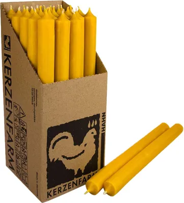 Produktbild von 25 Stabkerzen Currygelb 250 x 22 mm Kerzenfarm Kerzen Candle