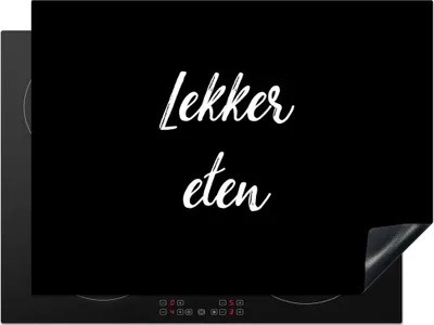 Produktbild von KitchenYeah© Herdabdeckplatte Zitate - Essen - Sprichwörter - Gutes Essen , 71x52cm, Küche Deko, Glaskeramikkochfeld Herdabdeckung, Abdeckplatte fùr Kochfeld