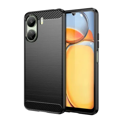 Produktbild von Carbon Bush TPU Hülle für Xiaomi Redmi 13C - Ultraleicht & Stylisch in Schwarz KP32900