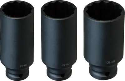 Produktbild von IMPACT Steckschlüsseleinsätze Stecknuss Nuss VIELZAHN 30 32 36 mm 12 kant CR-MO