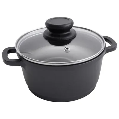 Image de Casserole en fonte d'aluminium 1,5L anti-adhésive induction cuisinière four cuisine rôtir vaisselle soupes
