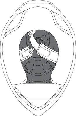 Produktbild von AGV K-6/K-6 S Helmkronenpolster, schwarz, M