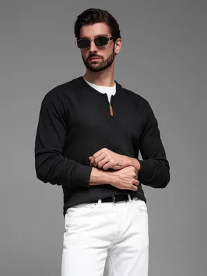 Imagen del producto de Jersey de cuello redondo en color negro, estilo "ombre" (degradado), confeccionado en viscosa, talla L