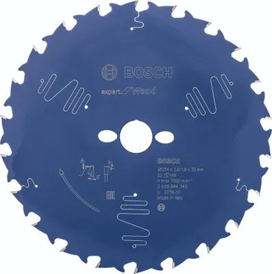 Immagine prodotto di Lama per sega circolare Bosch Professional EX WO T 254x30-22 (2608644340)