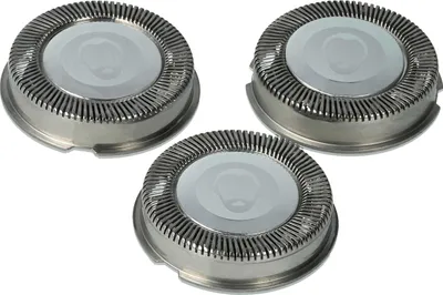 Produktbild von vhbw 3x Ersatz-Scherköpfe kompatibel mit Philips HS702, HQ3865, HQ3870, HQ382, HQ3825, HQ3830, HQ3850, HQ386, HQ384, HQ3845 Elektrorasierer, Silber