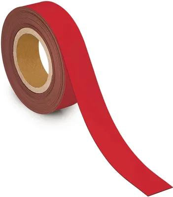 Produktbild von Kennzeichnungsband magnetisch 1cmx10m rot Packung mit 10 Stück