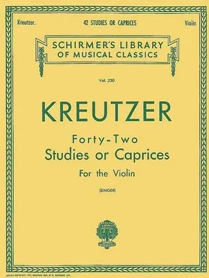 Image de Kreutzer - 42 Studies or Caprices: Schirmer Library of Classics Volume 230 Violin Method