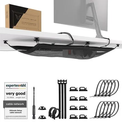 Produktbild von Flexibles Kabelmanagement Schwarz Büro