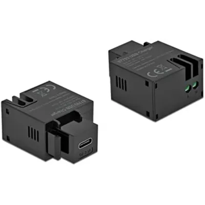 Immagine prodotto di DELOCK Keystone Modul mit USB-C Ladebuchse 2,1 A schwarz