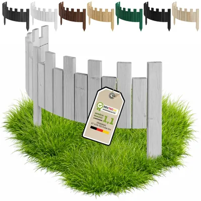 Immagine prodotto di Floranica Bordo Aiuole Flessibile 30 cm x 100 cm Argento Bordura per giardino Recinzione per Giardino Bordino da giardino