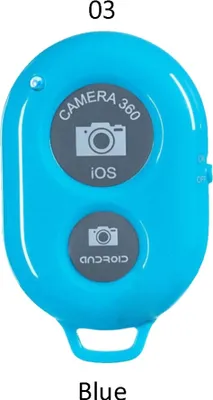 Produktbild von Bluetooth-kompatible Selfie Controller Wireless Remote Control Button Selftimer Kamera Stick Blau