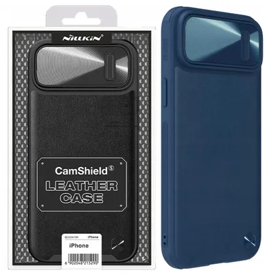 Image de Nillkin Camshield Leather S Case Iphone 14 Plus Case with Camera Cover Blue