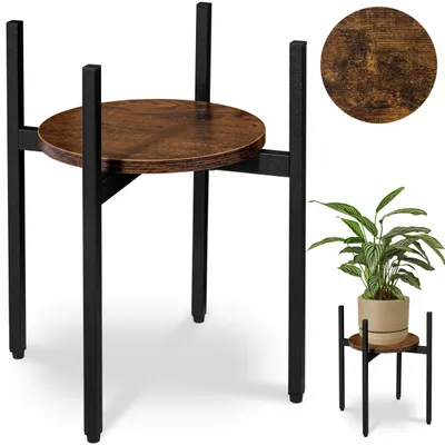 Produktbild von Torre Rustic Loft Blumenständer, 40 cm, schwarz