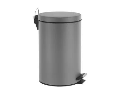 Image de Poubelle à Pédale - 14 L - Métal Gris