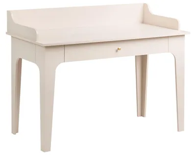 Obrázok produktu pre BELIANI písací stôl, svetlo béžová farba, materiál MDF, rozmery 120 x 60 cm, s zásuvkou, úložný priestor, elegantný štýl, vhodný do domáceho pracoviska alebo kancelárie