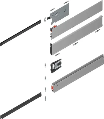 Produktbild von Blum Revego uno Pocketschienen, Laufschienen Set 500mm, links