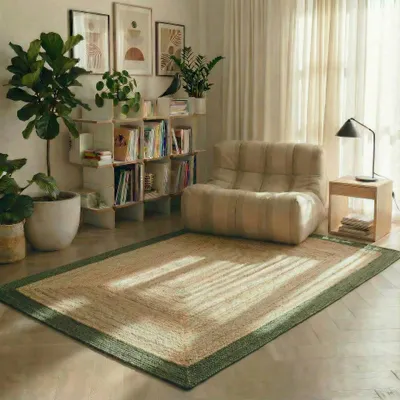 Produktbild von Jute Mrcarpet Teppiche Rechteck Natur/Grün 200x290cm
