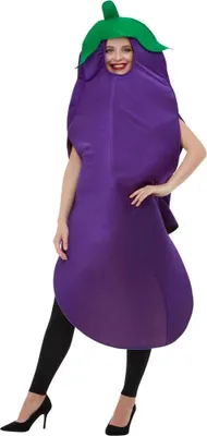 Produktbild von Smiffys - Aubergine-Kostüm für Herren/Damen Uni Set SM3370 (Einheitsgröße) (Violett)