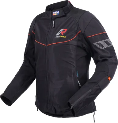 Zdjęcie produktu dla Damska kurtka motocyklowa Rukka Airgobina, czarny/czerwony, 38