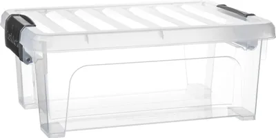 Produktbild von Multi Storage Aufbewahrungsbox mit Deckel - transparent - 8 Liter - 36 x 25 x 14 cm - Kunststoff