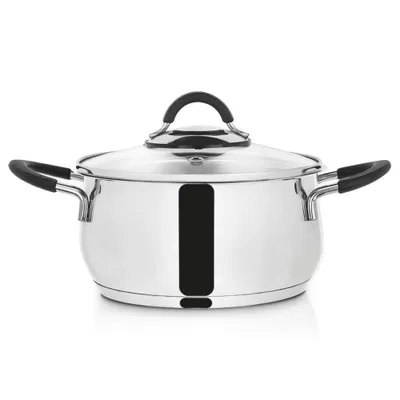 Image de Casserole haut de gamme en acier inoxydable 18/10 avec soupape à vapeur