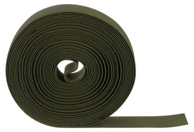 Elastische Nähbänder, 11 Stück, 38 mm breit, Kampfgrün