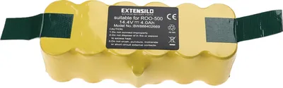 Produktbild von EXTENSILO Akku kompatibel mit iRobot Roomba 555, 581, 560, 580, 562, 570, 563, 565, 564, 582, 551, 561, 572, 577 Saugroboter (4000 mAh, 14,4 V, NiMH)
