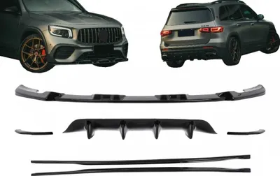 Immagine prodotto di Kit corpo aerodinamico per Mercedes GLB X247 Sport Lime GLB35 2019-2023 Labbro nero.