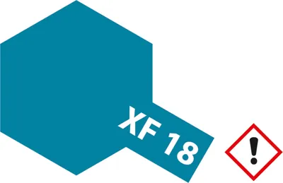 Produktbild von XF-18 Mittelblau matt - 23ml Acrylstreichfarbe wasserloeslich Tamiya 300081318