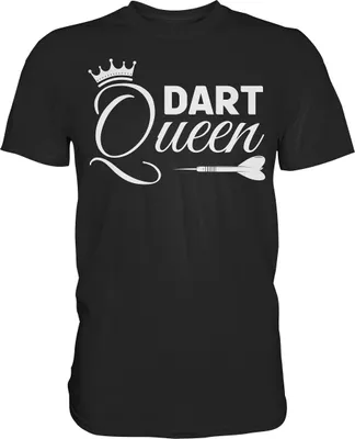 Produktbild von Dartspieler Königin Dartscheibe Dart Queen T-Shirt – Black / XL