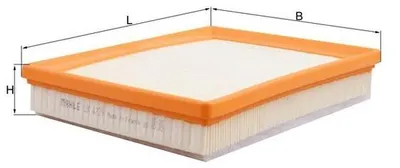 Produktbild von KNECHT Luftfilter 238 mm x 180 mm x 44,3 mm