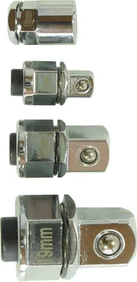 Produktbild von Adaptersatz für Bits und Ratschenring schlüssel 4 tlg. 1/4" + 3/8" + 1/2"