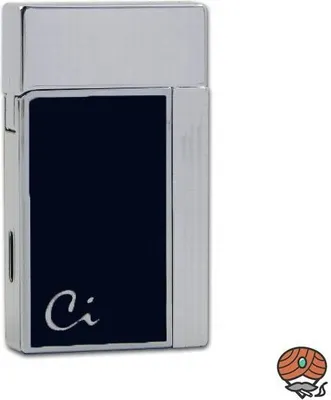 Produktbild von Caseti Feuerzeug Soleil Jet, blau/chrom
