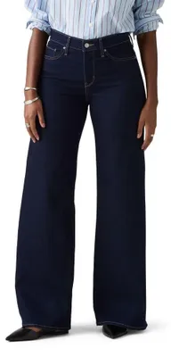 Productafbeelding van Levi's 318 Shaping, wijde pijpen, donkerblauwe kleur