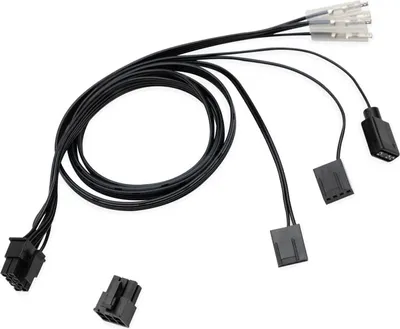 Immagine prodotto di EK Water Blocks EK-Loop OmniLink 6-pin cavo di alimentazione Dual PWM nero 50cm (3831109897829)