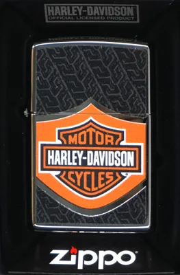 Obrázek produktu pro Zapalova? Zippo Harley Davidson Logo ?erná oranžová High Polish Chrome 60004741