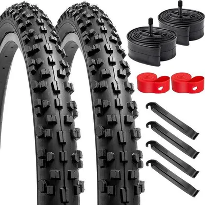 Produktbild von Famanu Fahrradreifen 26 Zoll 26 x 2.10 - 2er Pack mit Schläuchen