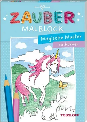 Produktbild von Zaubermalblock. Magische Muster. Einhörner