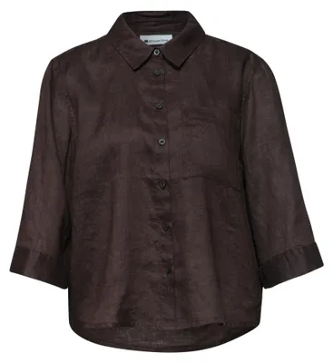 Produktbild von Street One SOL_Shirtcollar blouse w pocke espresso brown 44