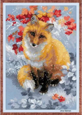Image de Kit de point de croix Riolis Renard