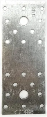 Produktbild von 20x Lochplatte 140 x 55 x 2,50 mm Flachverbinder Holzverbinder verzinkt