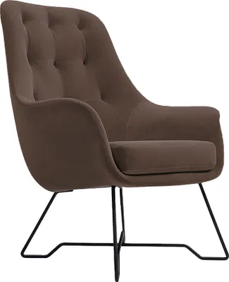 Produktbild von MIRJAN24 Sessel Ezo, Wohnzimmersessel vom Hersteller, Metallfüße Schwarz pulverbeschichtet, Polstersessel (Farbe: Velluto 29)