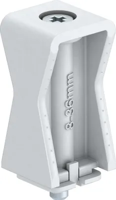 Productafbeelding van OBO 2051 8-36 LGR, inbouwrail met sleufschroef, 8-36 mm, PS, artikelnummer 2254034