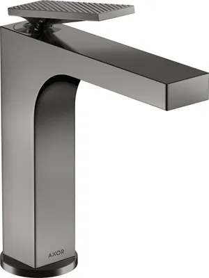 Produktbild von Einhebel-Waschtischmischer AXOR CITTERIO 160 o AG HGri Rautenschliff pol. bl chrome Hebelgriff, Rautenschliff polished black chrome